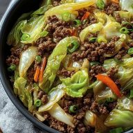 Healthy Chinese Ground Beef Cabbage