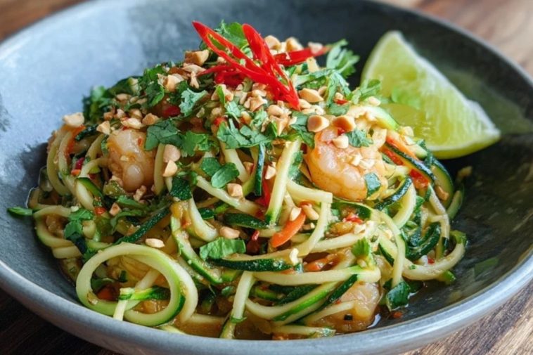 Zucchini Pad Thai Low Carb