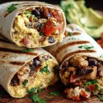 High Protein Breakfast Burritos