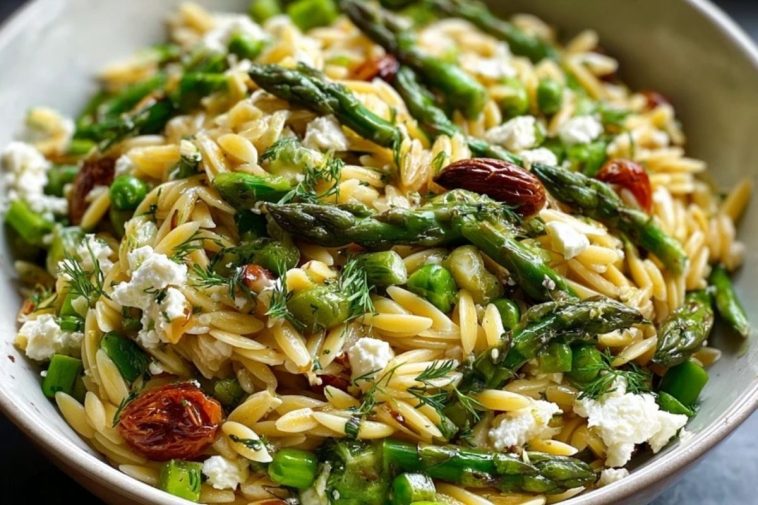 Orzo with Asparagus & Feta
