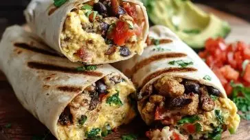High Protein Breakfast Burritos