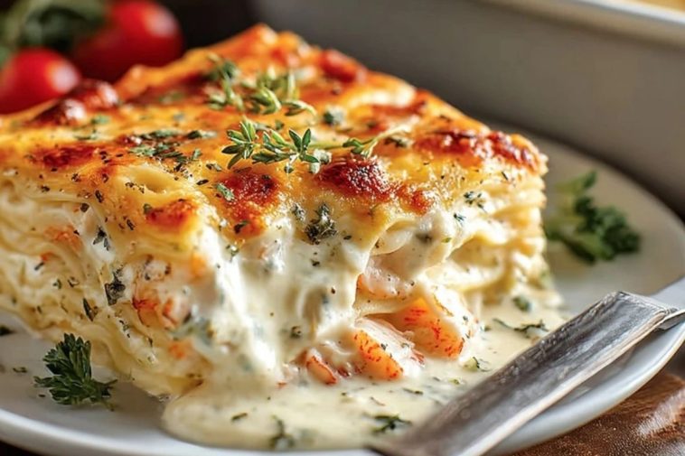 Seafood Lasagna Creamy Cheese