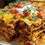 Mexican Lasagna Layered Beef Casserole