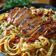 One-Pan Creamy Sweet and Spicy Cajun Chicken Pasta