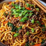 Simple Asian Ground Beef Noodles Recipe Ready in Minutes