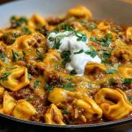 Cheesy Beef Enchilada Tortellini