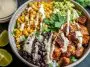 Chipotle Chicken Bowl with Black Beans, Corn, & Creamy Sauce
