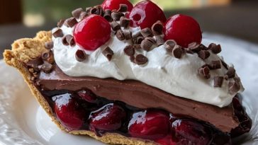 Chocolate Cherry Cream Pie