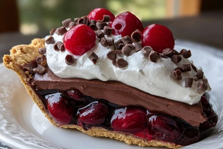 Chocolate Cherry Cream Pie