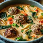 Creamy Italian Meatball Soup