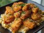 Crispy Parmesan Chicken Bites with Smoky Cajun Alfredo Gemelli Recipe