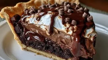 Decadent Hot Fudge Pie
