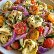 Garden Tortellini Pasta Salad