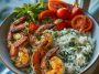 Garlic Butter Shrimp Bowl with Creamy Herb Rice