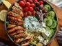 Grilled Chicken Greek Salad with Tzatziki