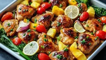 Hawaiian Chicken Sheet Pan