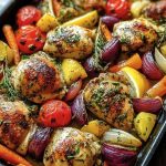 Insanely Good One-Pan Herb Chicken & Roasted Veggie Bake
