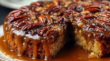 Pecan Upside Down Cake