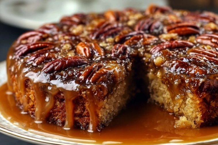 Pecan Upside Down Cake