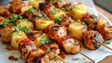Pineapple Chicken Kabobs