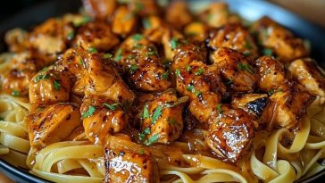 Spicy Cajun Honey Butter Chicken & Pasta