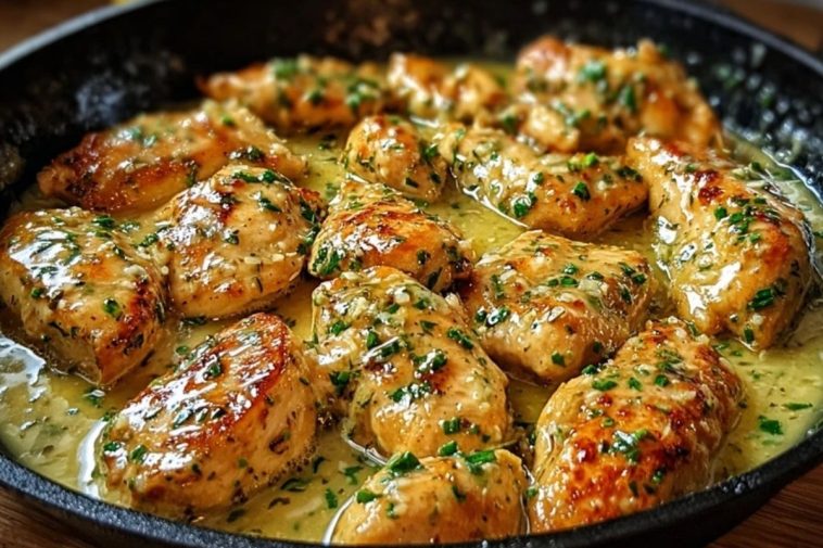 Texas Roadhouse-Style Garlic Butter Chicken Skillet