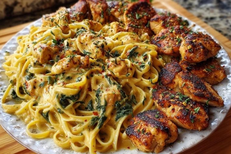 Velveeta Chicken Linguine with Spicy Cajun Alfredo