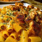 Cheesy Rigatoni with Garlic Parmesan Chicken
