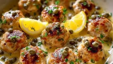 Chicken Piccata Meatballs Recipe