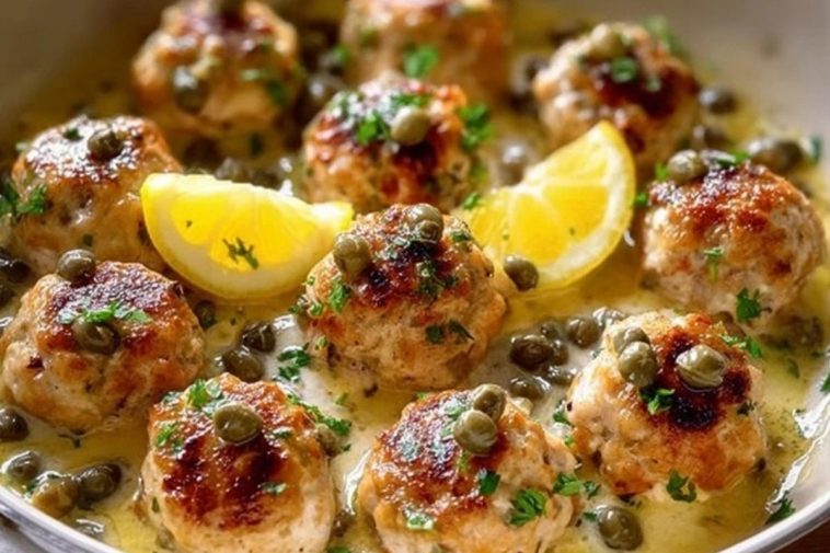 Chicken Piccata Meatballs Recipe