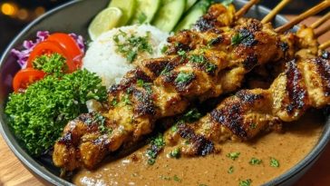 Chicken Satay with Easy Thai Peanut Sauce