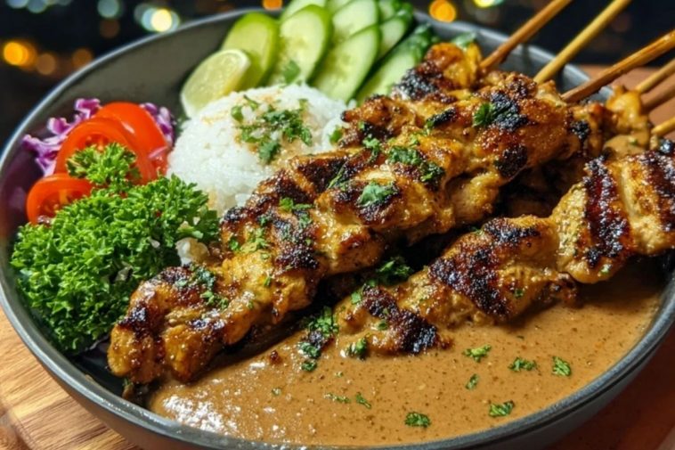 Chicken Satay with Easy Thai Peanut Sauce