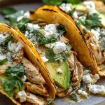 Chimichurri Chicken Tacos with Feta and Avocado