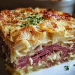 Classic Reuben Bake with Corned Beef, Sauerkraut & Swiss