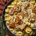 Creamy Cajun Chicken Tortellini in Velveeta Garlic Cheese Sauce