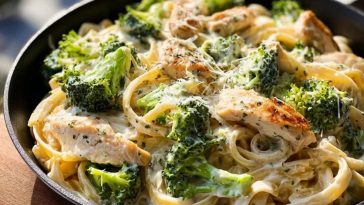 Creamy Chicken Broccoli Alfredo Pasta
