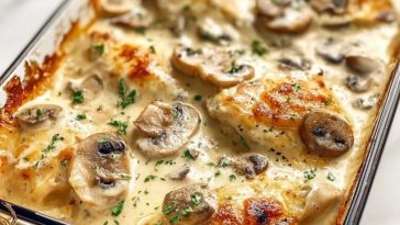 Creamy Chicken and Mushroom Bake Recipe