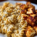 Creamy Velveeta Chicken Rotini Pasta with Mozzarella Garlic Cheese Sauce