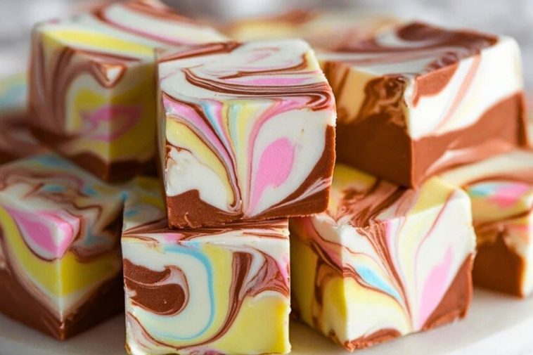 Easy Marshmallow Swirl Fudge