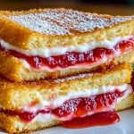 Fried Strawberry Cheesecake Sandwiches