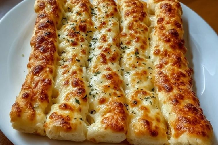 Homemade Cheesy Garlic Breadsticks Recipe