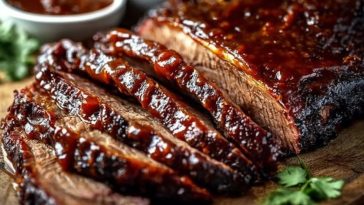 Juicy Brisket with Rich Homemade Barbecue Sauce