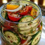 Marinated Cucumbers, Onions, and Tomatoes