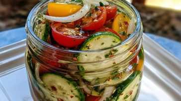 Marinated Cucumbers, Onions, and Tomatoes