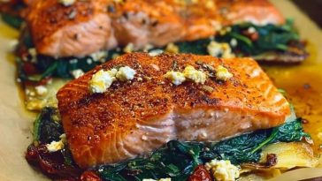 Mediterranean Stuffed Salmon