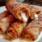 Peach Cobbler Egg Rolls Recipe