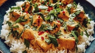 Spiced Coconut Basil Chicken & Rice