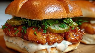 Spicy Chicken Sandwich with Creamy Homemade Sauce