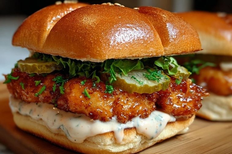 Spicy Chicken Sandwich with Creamy Homemade Sauce
