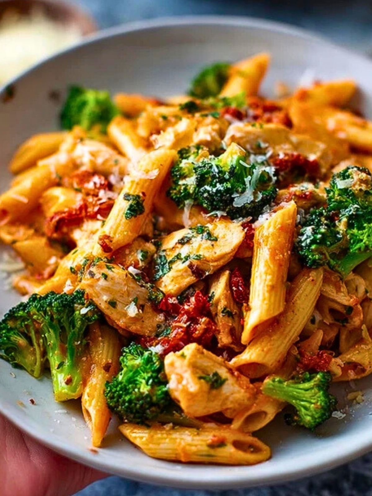 Sun-Dried Tomato and Chicken Penne with Broccoli